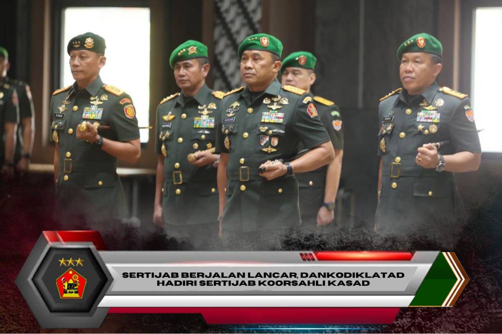 SERTIJAB BERJALAN LANCAR,DANKODIKLATAD HADIRI SERTIJAB KOORSAHLI KASAD