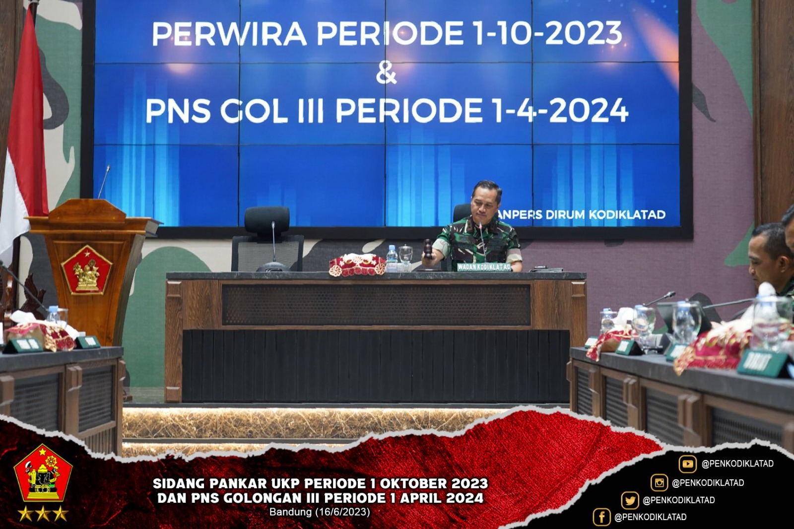 Sidang Pankar UKP Perwira Periode 1 Oktober 2023 dan PNS Golongan III Periode 1 April 2024