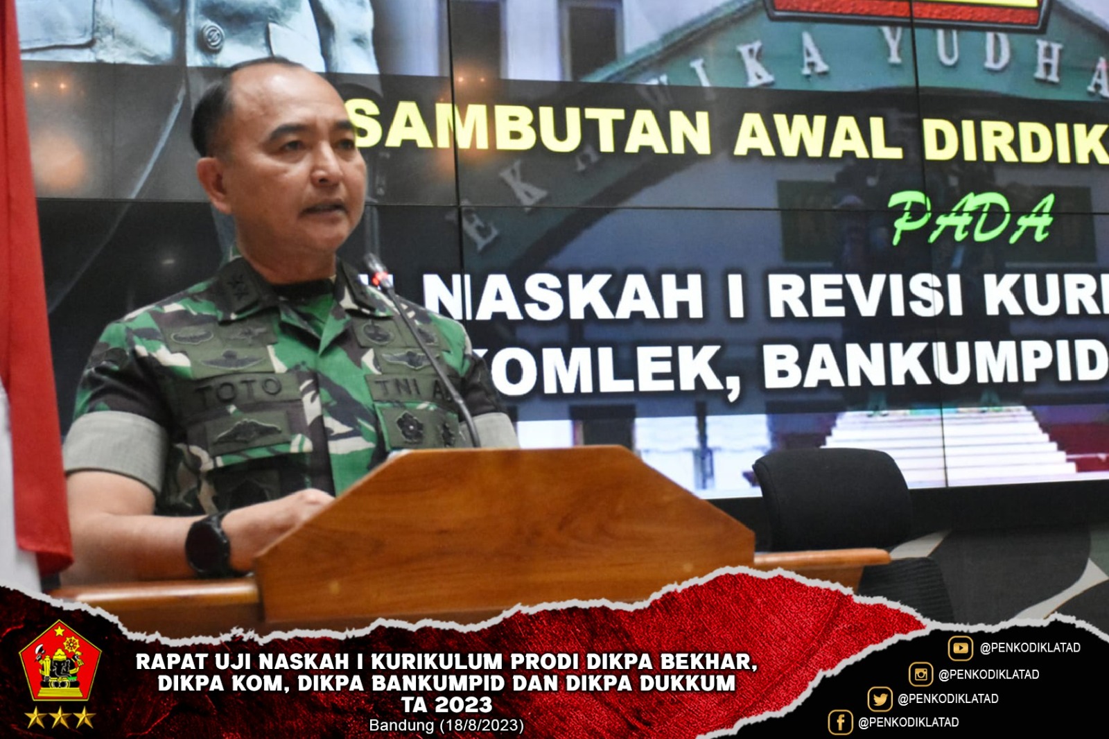 Rapat Uji Naskah I Kurikulum Prodi Dikpa Bekhar Dikpa Kom Dikpa Bankumpid dan Dikpa Dukkum TA 2023