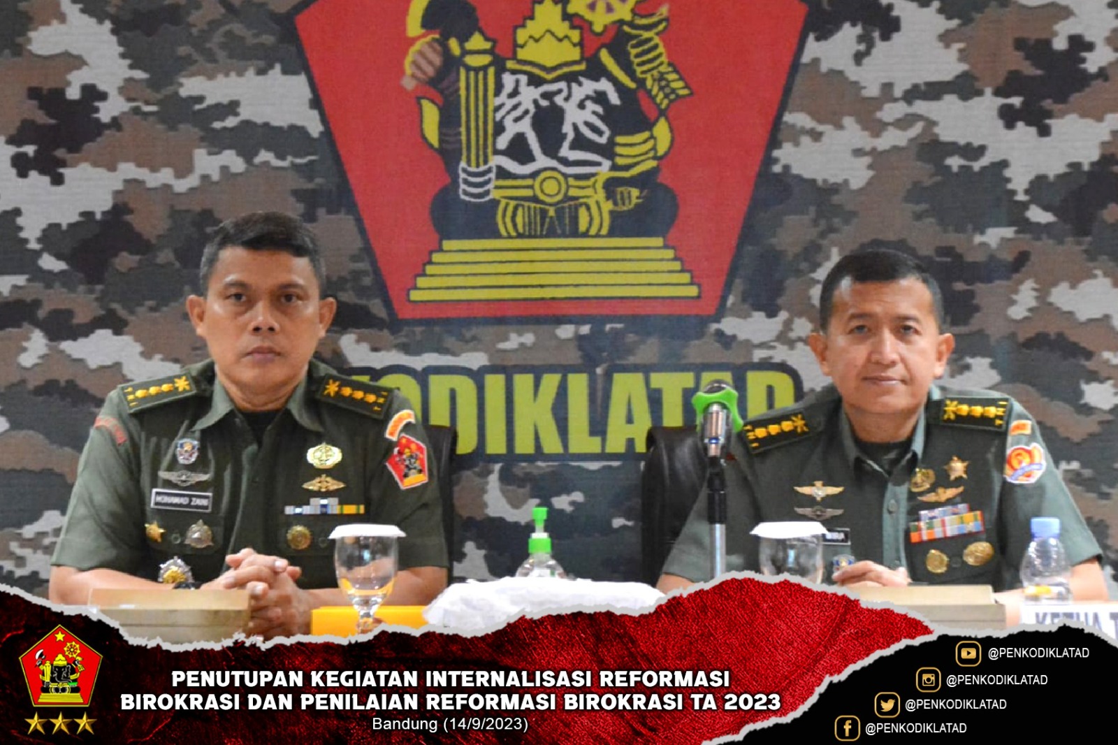 Penutupan Kegiatan Internalisasi Reformasi Birokrasi Dan Penilaian Reformasi Birokrasi TA 2023