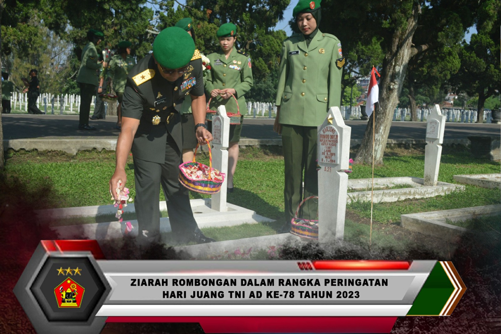 ZIARAH ROMBONGAN DALAM RANGKA PERINGATAN HARI JUANG TNI AD KE 78 TAHUN 2023